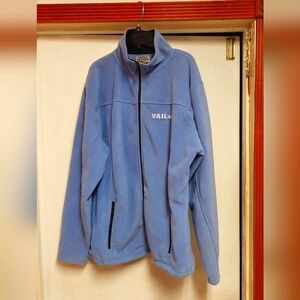 VAIL Blue Fleece Jacket with Vail Embroidery